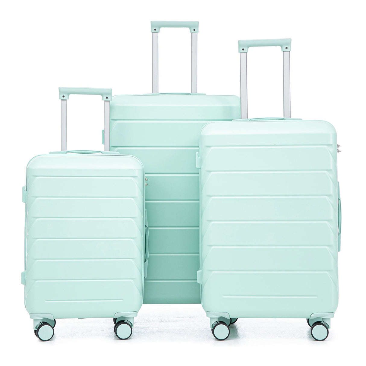 Set 3PCs 20'/24'/28' ABS Spinner Wheel Luggage - Mint Green