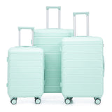 Set 3PCs 20'/24'/28' ABS Spinner Wheel Luggage - Mint Green