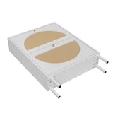 2 Door Shoe Rack, Rattan, Double Layer, Suitable For Living Room, Hallway - White