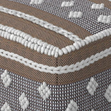 Mapleton Outdoor/Indoor Pouf in Recycled PET Woven Polyester