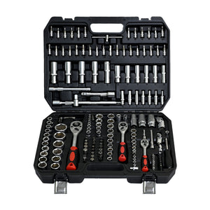 Tool Set Socket And Ratchet Wrench Toolbo 71 Pieces Toolbox Universal Home Car Repair Tool Set For Men Homeowners Diy Enthusiasts And Mechanics - Black