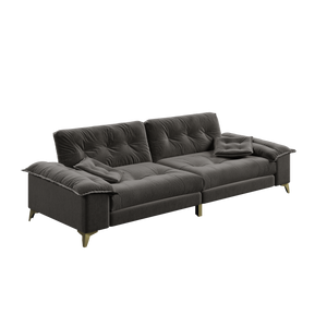 104.7" Modern 4-Seater Cloud Sofa with Wide Flip Armrests