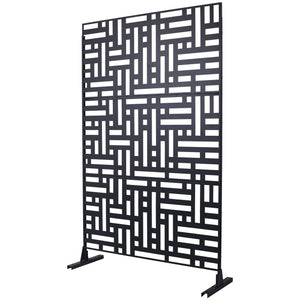Decorative Freestanding Metal Privacy Screen For Indoor & Outdoor Use