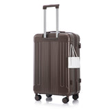 3 Piece ABS Spinner Wheel Luggage Set (Brown)