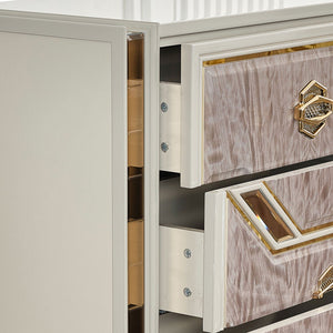 Omari - 5 Drawer Chest - Beige