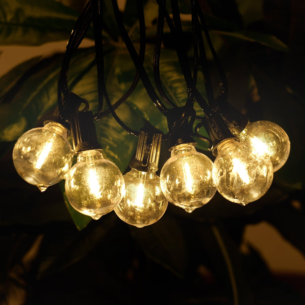 98FT LED Outdoor String Lights with 50 Shatterproof Bulbs
