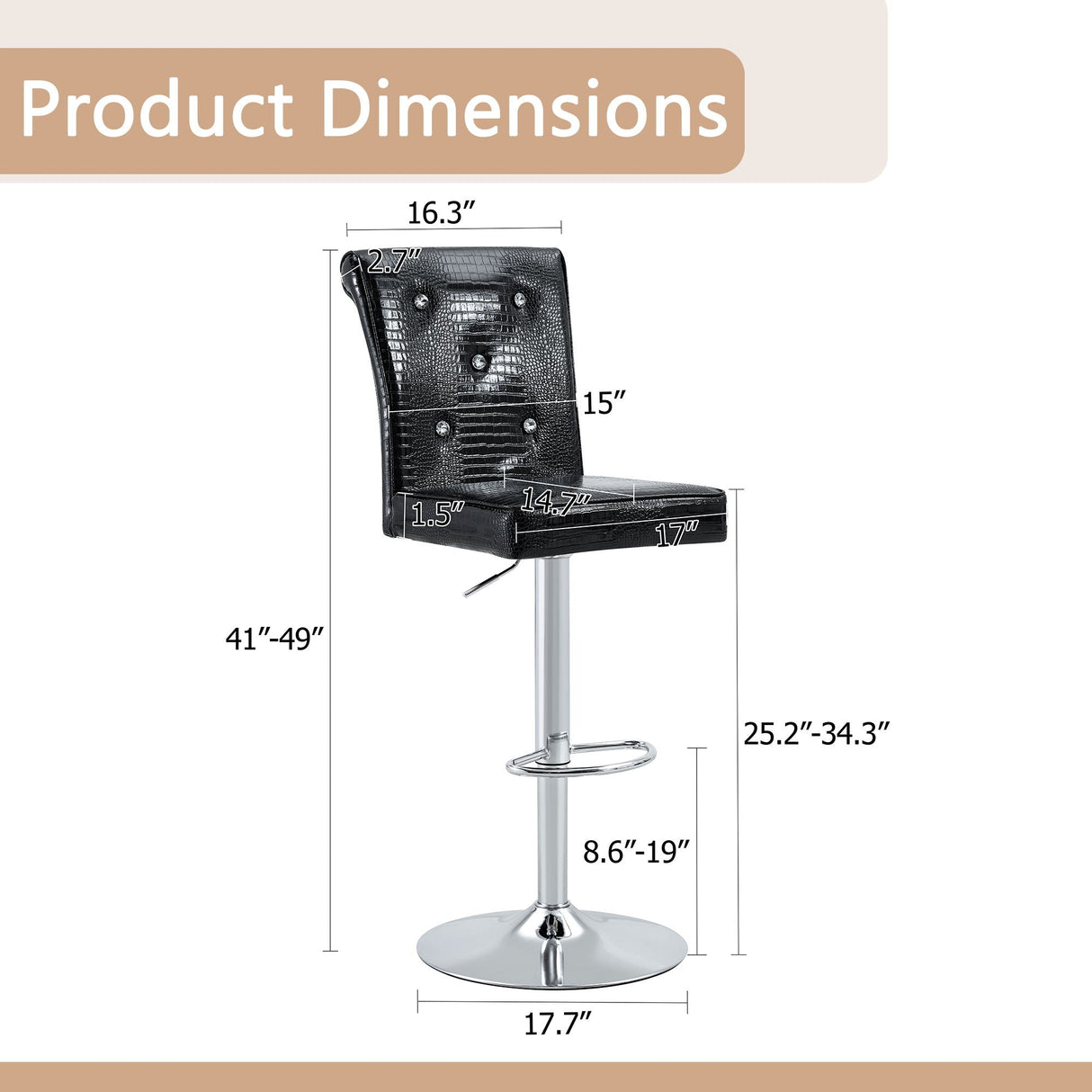Lift Chairs for Dining Room Seating (Set of 2)