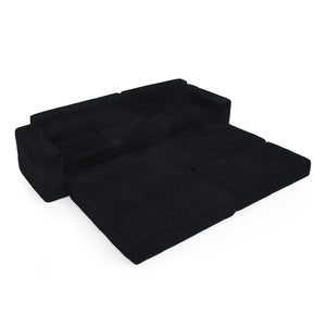 Modern Minimalist L Shape Modular Sectional Sofa, Couch