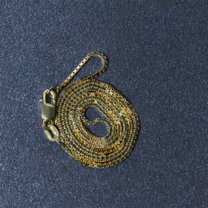 14k Yellow Gold Classic Box Chain 1.0mm