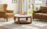 Modern Large Round Ottoman Coffee Table