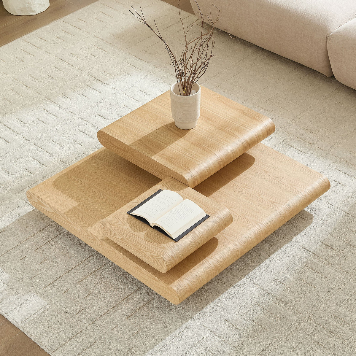 3-Piece Modular Stacking Coffee Table
