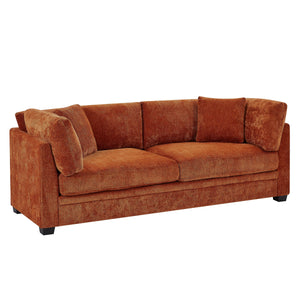 83.50" Modern Flared Arms Sofa (Caramel)