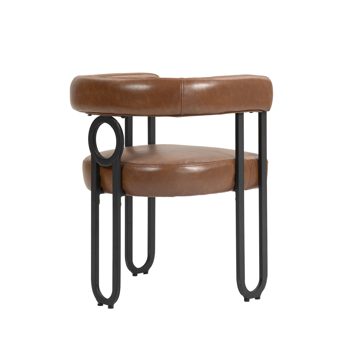 House hold contemporary designed upholstered accent/dining chair/barrel side chairs set of 2