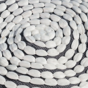 River - Handcrafted Cylindrical Pouf Water Resistant Fabric