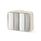 Hardshell ABS Luggage Set 24-Inch Spinner Suitcase with 2 Packing Cubes