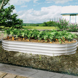 Heavy Duty Galvanized Raised Garden Bed Kit 8x4x1ft