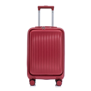 14'/20' 2 pcs ABS Spinner Wheel Luggage Set with Combination Lock and Front Opening Design