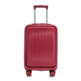 14'/20' 2 pcs ABS Spinner Wheel Luggage Set with Combination Lock and Front Opening Design