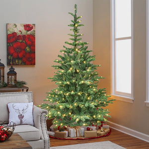 6ft Pre-Lit Christmas Tree with 300 Warm White Lights
