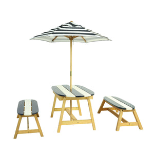 Naturally Playful Kids Picnic Table with Umbrella