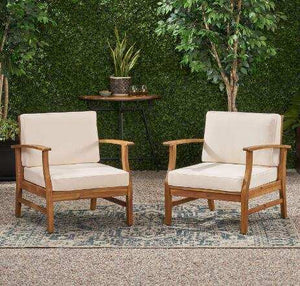 Perla Contemporary Club Chair with Water Resistant Cushions