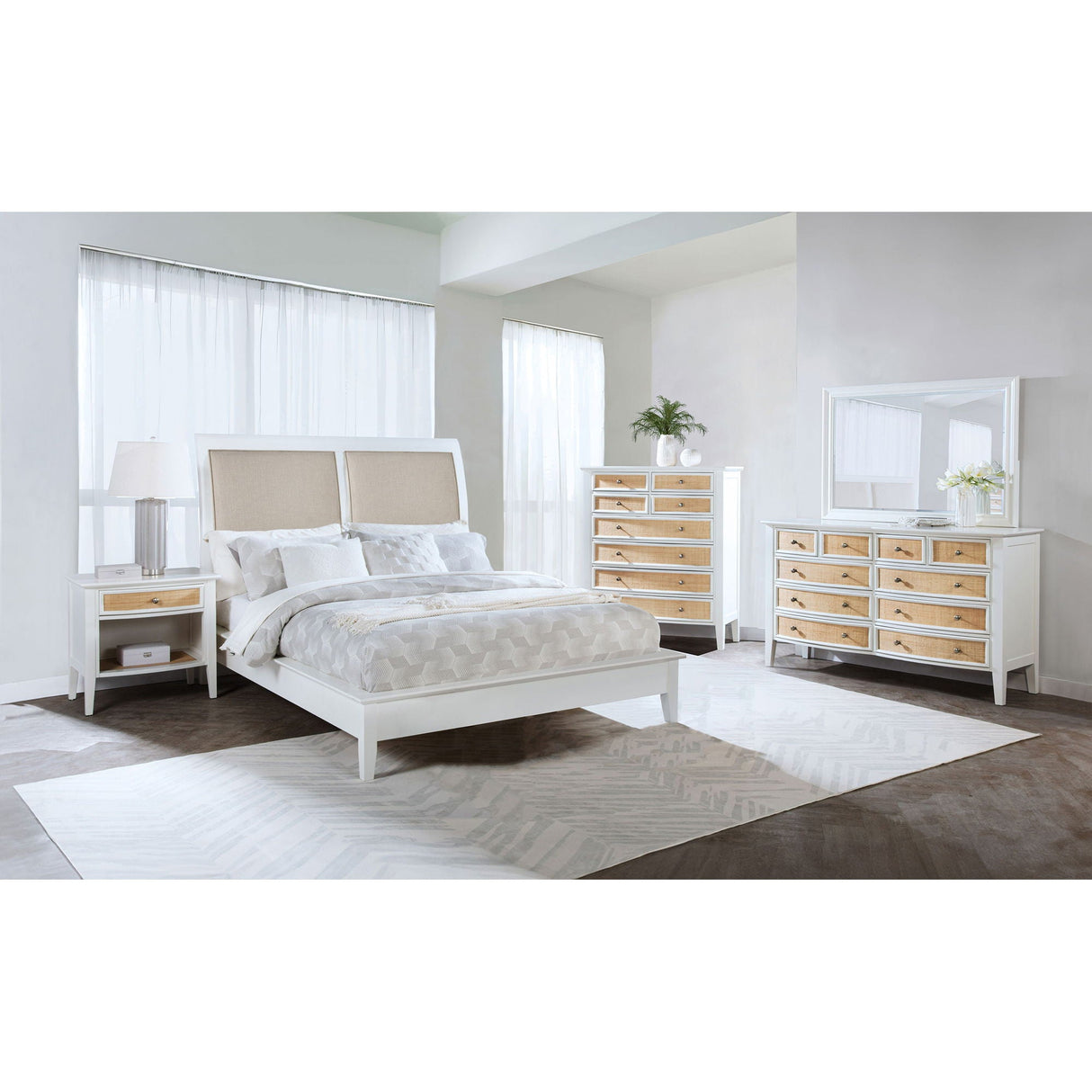 Talia - 8 Drawer Chest - White