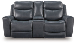 Bexhurst - Power Reclining Loveseat With Console / Adjustable Headrest