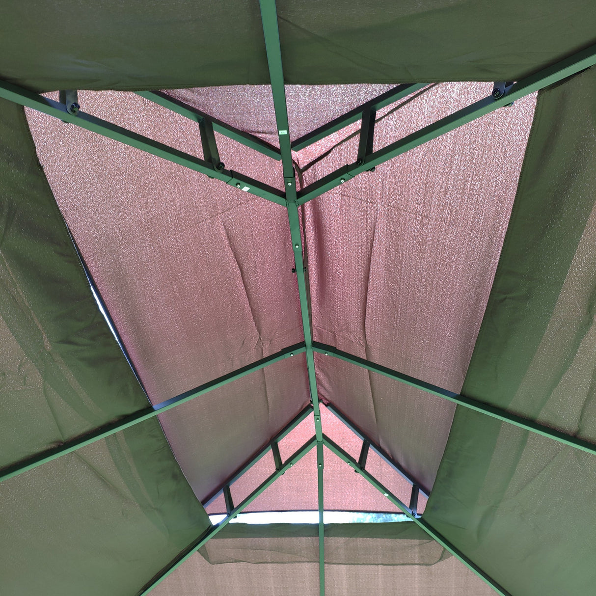 Gazebo tent with double roof & mosquito net