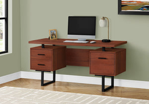 Computer Desk For Home Office, Laptop, Left, Right Set-Up, Storage Drawers, Contemporary & Modern