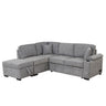 Sleeper Sofa Bed, 2 In 1 Pull Out Sofa Bed L Shape Couch With Storage Ottoman For Living Room, Bedroom Couch And Small Apartment