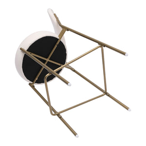 29'' Upholstered Velvet Bar Stools with Backrest & Footrest Set of 2