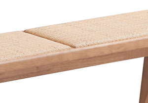 Velentina - Rattan Bench in Natural Finish