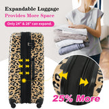 Hardshell Luggage Sets 3 pcs Spinner Suitcase with TSA Lock Lightweight Luggages