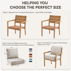 6-Inch Thick Outdoor Chair Cushion