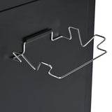 K&K 54.5' Outdoor Kitchen Island with Stainless Steel Tabletop and Storage