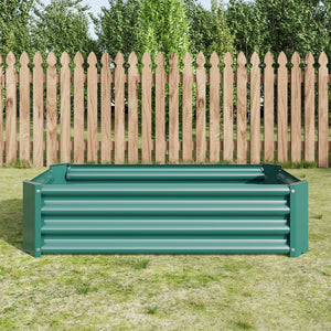 Metal Raised Garden Bed, Rectangle Raised Planter 4×2×1ft