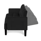 Velvet Futon Couch Convertible Folding Sofa Bed