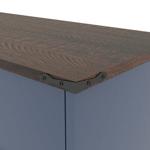 Double Tilt Out Trash Cabinet With Hideaway Drawer And Barn Door Style