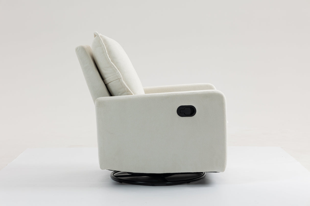 Short Plush Manual Button Armchair Sofa