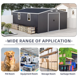 Campcraft 10x12ft Color Steel Plate Storage Shed