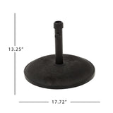 Stylish Concrete Umbrella Base with Iron Support Pole