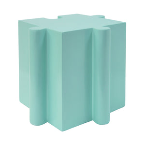 3-Piece Artistic Puzzle Table Set, Modular MGO Side Tables with Interlocking Design