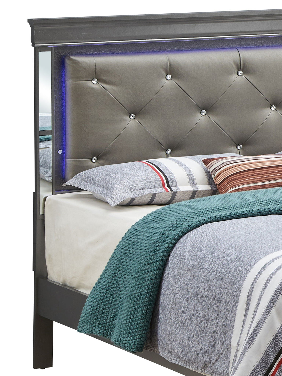 Verona - Full Bed - Metalic Black