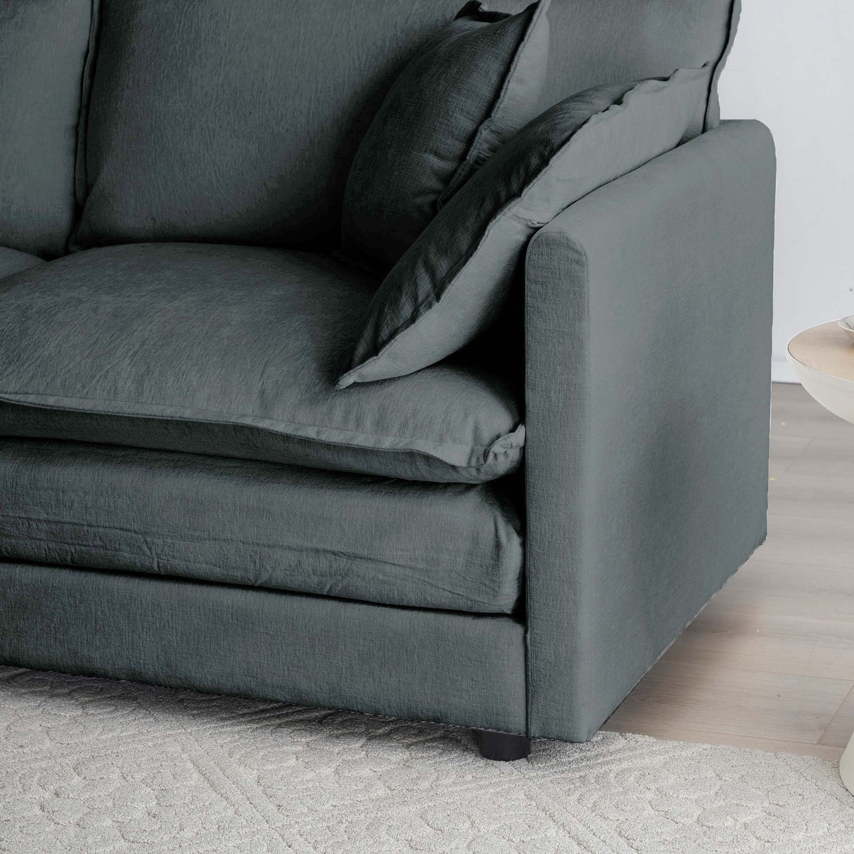 Comfy Deep Single Seat Sofa Upholstered Reading Armchair