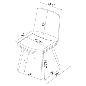 Feast - Coffee Dining Chair (Set of 2) - Coffee