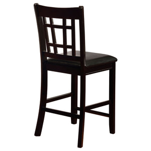Lattice Back Counter Height Stools (Set of 2)