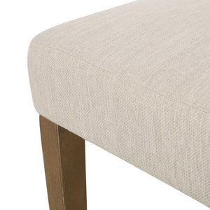 Contemporary Dining Chair With Upholstered Seating And Tapered Legs