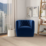 Delaney Velvet Swivel Club Chair