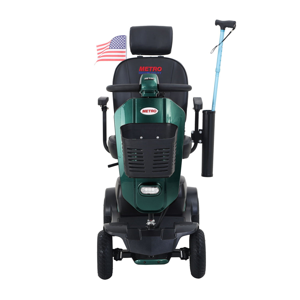 Max Plus - 4 Wheels Outdoor Compact Mobility Scooter With 2 Pieces X 20Ah Lead Acid Battery, 16 Miles, Cup Holders & USB Charger Port