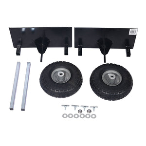Heavy Duty 600Lb Panel Dolly With 10In. Pneumatic Wheels Alloy Steel - Black